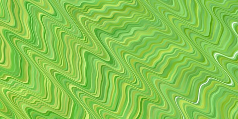 Fototapeta premium Light Green vector texture with wry lines. Colorful illustration with curved lines. Best design for your posters, banners.