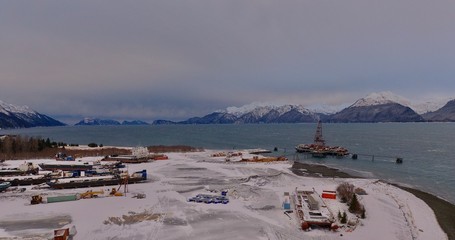 Seward, Alaska in the winter