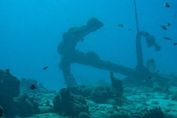 Anchor in the waters of Bonaire