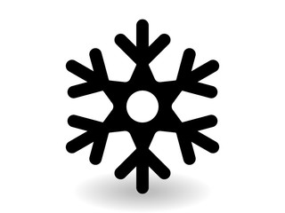 snowflake winter of black isolated silhouette on white background. christmas snowflakes collection free vector.