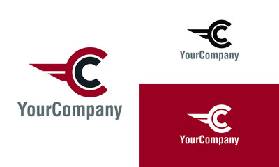 Letter C logo icon design template elements. Creative vector emblem, for icon or design concept.