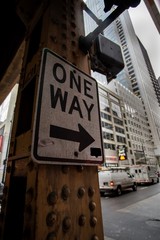 sign in new york city of london