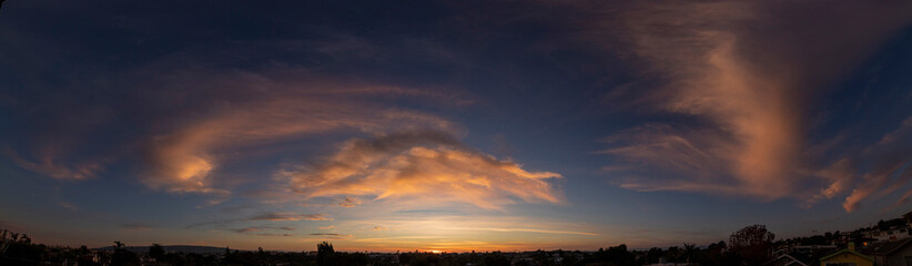 Fototapeta na wymiar Partly Cloudy Sunset 03