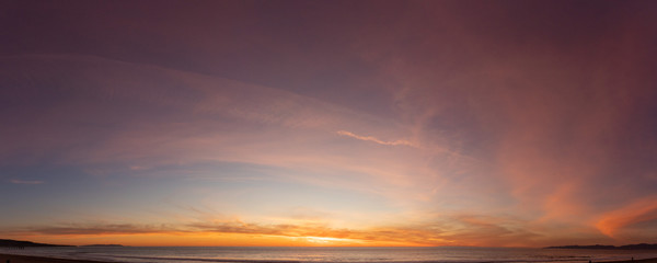 Fototapeta na wymiar Partly Cloudy Sunset 06