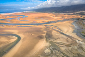 Raudasandur beach at the west fjords of Iceland