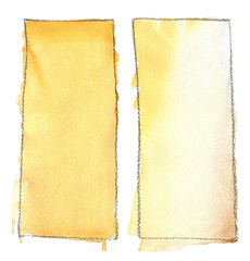 Abstract watercolor rectangle blot for background. Rectangle watercolor fill color with black outline. Gradient, paper texture. For the background.