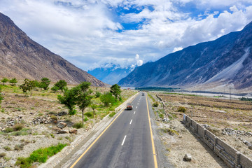 Karakoram Highway and Skardu Side Road in northern Pakistan,  taken in August 2019