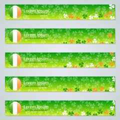 St.Patrick's Day web banners vector collection