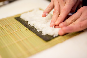 Obraz na płótnie Canvas sushi maki