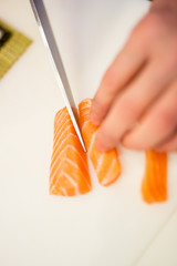 salmón corte