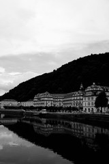 Fototapeta premium Bad Ems an der Lahn Kurhaus Fluss