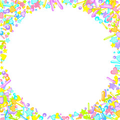 Sprinkles grainy. Cupcake dessert bakery confetti