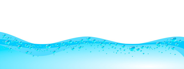 Water wave background , Blue color background.