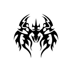 Abstract Tribal Spiders vector image. Tattoo tribal vector design