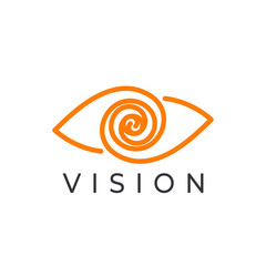 Eye vision icon logo vector illustration