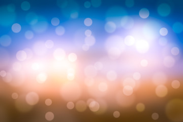 Bokeh Effekt als Hintergrund mit Strand - Meer Farben