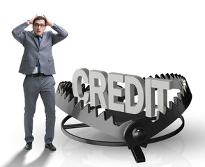 The businessman falling into the trap of loan credit