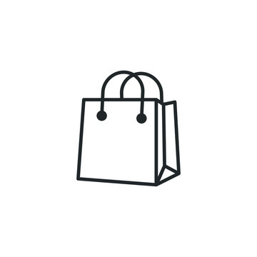 shopping bag icon template color editable. shopping bag symbol vector sign isolated on white background illustration for graphic and web design.