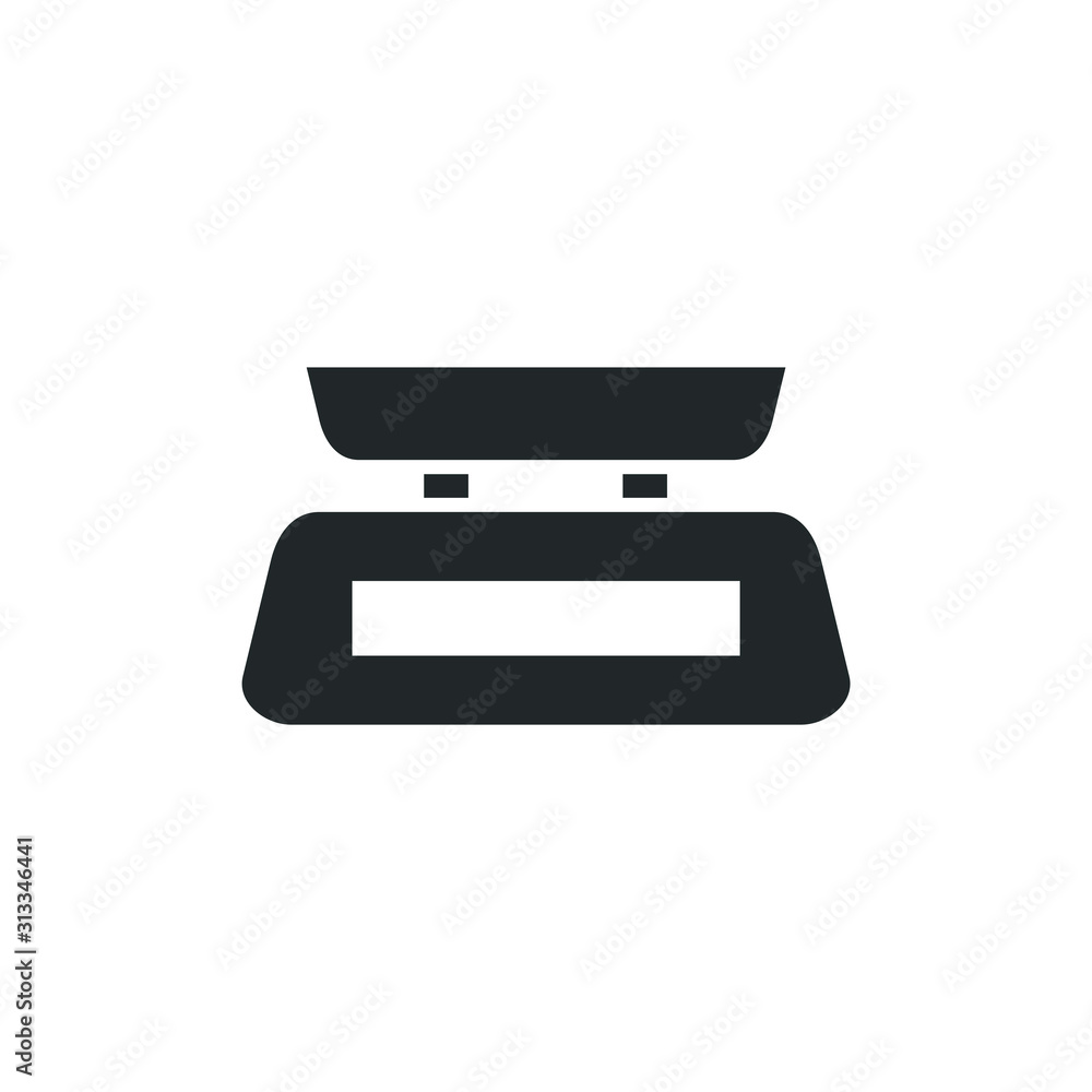 Aufkleber weight icon template color editable. weight scale symbol vector sign isolated on white background il