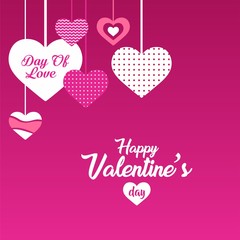 Valentine's Day Greetings Vector Template