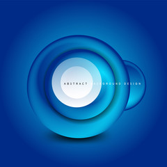 Vector swirl circle banner, 3d style abstract sphere or round shape icon or background templates. Vector Illustration For Wallpaper, Banner, Background, Card, Book Illustration, landing page