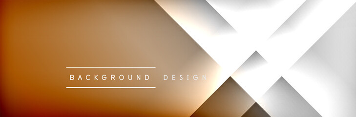 Obraz premium Abstract background - squares and lines composition created with lights and shadows. Technology or business digital template