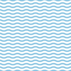 Seamless wave background in the sea on a white background