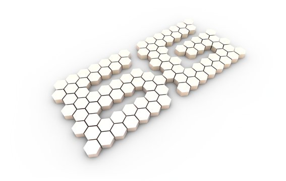 6G symbol composed of hexagonal graphics, technology cyber security and information storage, network big data
