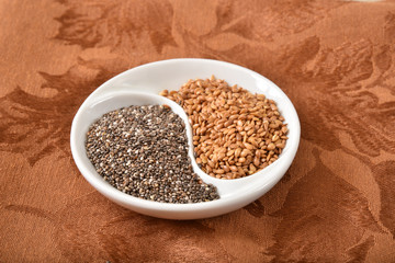 Healthy Chia and Flax Seeds
