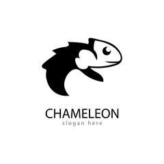 Lizard Chameleon Gecko animall logo and symbol vector illustration