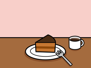 カフェタイム チョコケーキ（お家でカフェ）