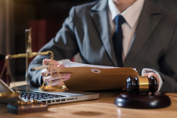 Lawyer singing in documents, filling court records, job responsibilities in office.