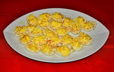 Home made deviled eggs