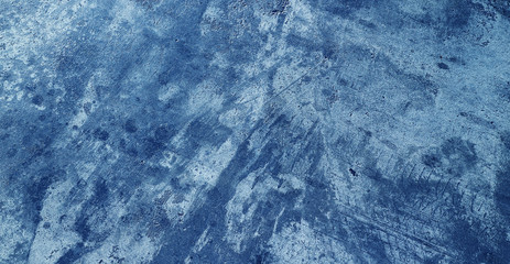 Beautiful Dark Blue Cement Wall Background Decorated 