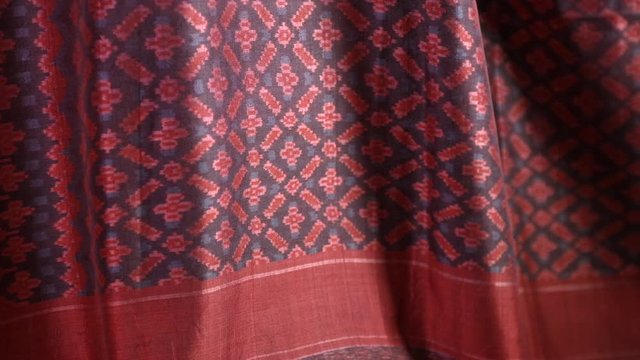 Hand woven silk