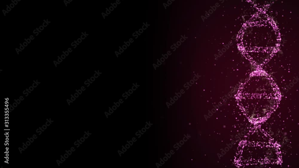 Aufkleber abstract technological representation of digital plexus dna molecule out of space dust in purple.