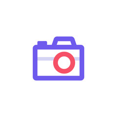 Editable photographing icons for web and mobile.Included icons line Camera, Photo camera with beautiful colors.Camera Icon in trendy flat style.Camera symbol for your web site design, logo, app, UI.
