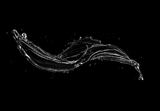 water Splash isolate.