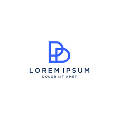 unique logo design, or monogram or initials letter B