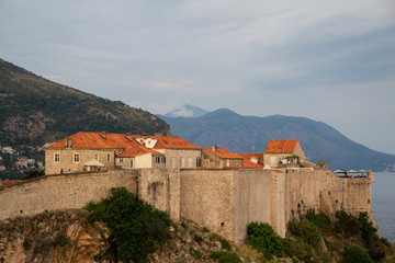 Fototapeta na wymiar view of the town in Dubrovnik