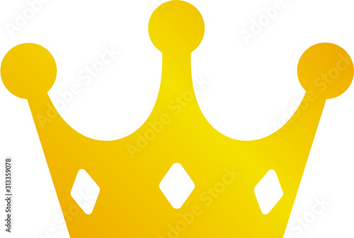 Download Svg Gold Crown Icon Illustration Wall Mural Wallpaper Murals Barks