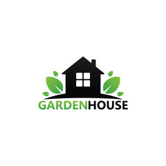 Garden House Logo Template Design