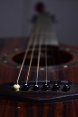 closeup of guitar