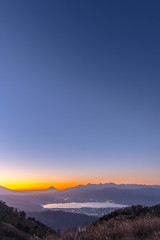 【秋】高ボッチ高原の夜明け