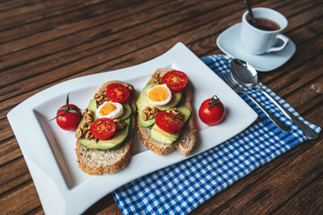 A delicious and healthy breakfast on morning for an energetic day