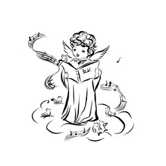 angel man with wings, fantasy people, religious design for christmas, christian holidays, valentine's day cupid, regigiysky themes, children's fantasies, illustration for children's books