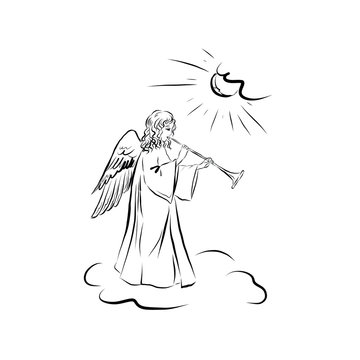 angel man with wings, fantasy people, religious design for christmas, christian holidays, valentine's day cupid, regigiysky themes, children's fantasies, illustration for children's books
