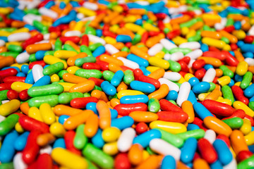 Colourful sugary candy, Assort various sweet candies