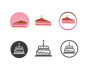 Cake logo vector ilustration