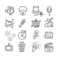 Cinema or entertainment icon isolated. Modern outline on white background